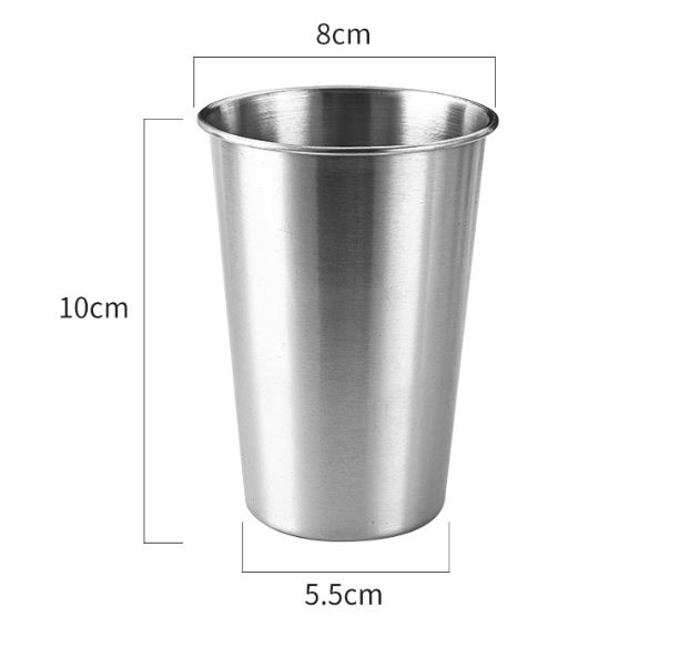Stainless Steel Single Layer Handy Drinking Cup
