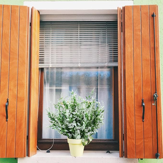 Faux Greenery Stems, Set of 8 | UV-Resistant Artificial Plants