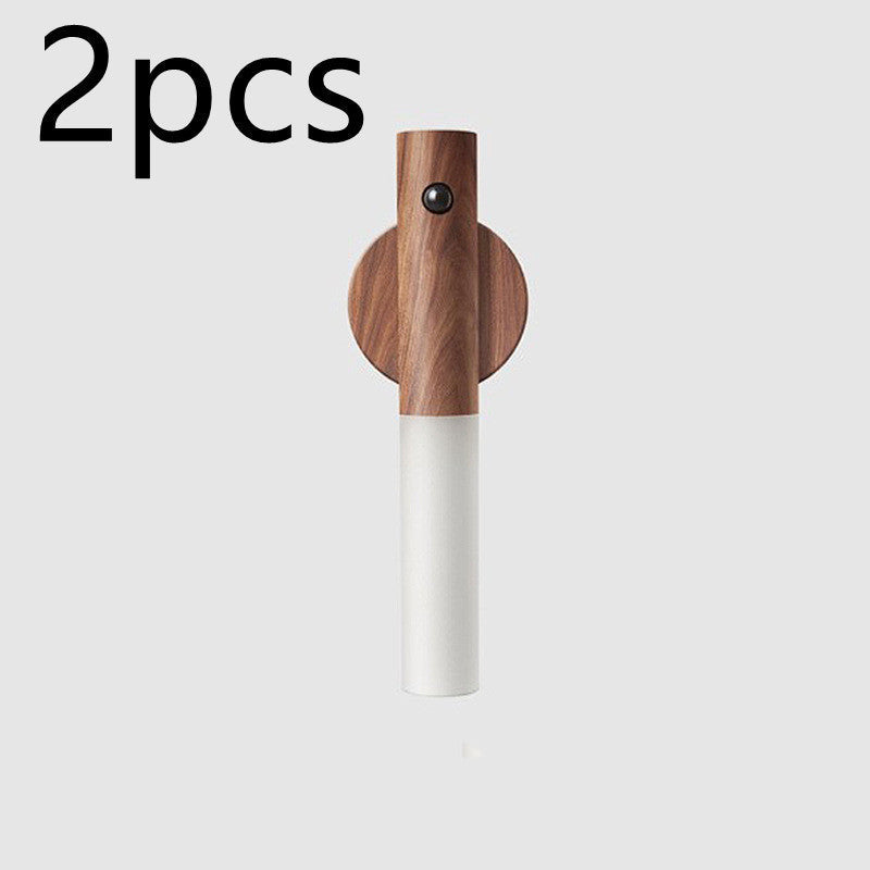 Magnetic Wood LED Night Light with PIR Motion Sensor