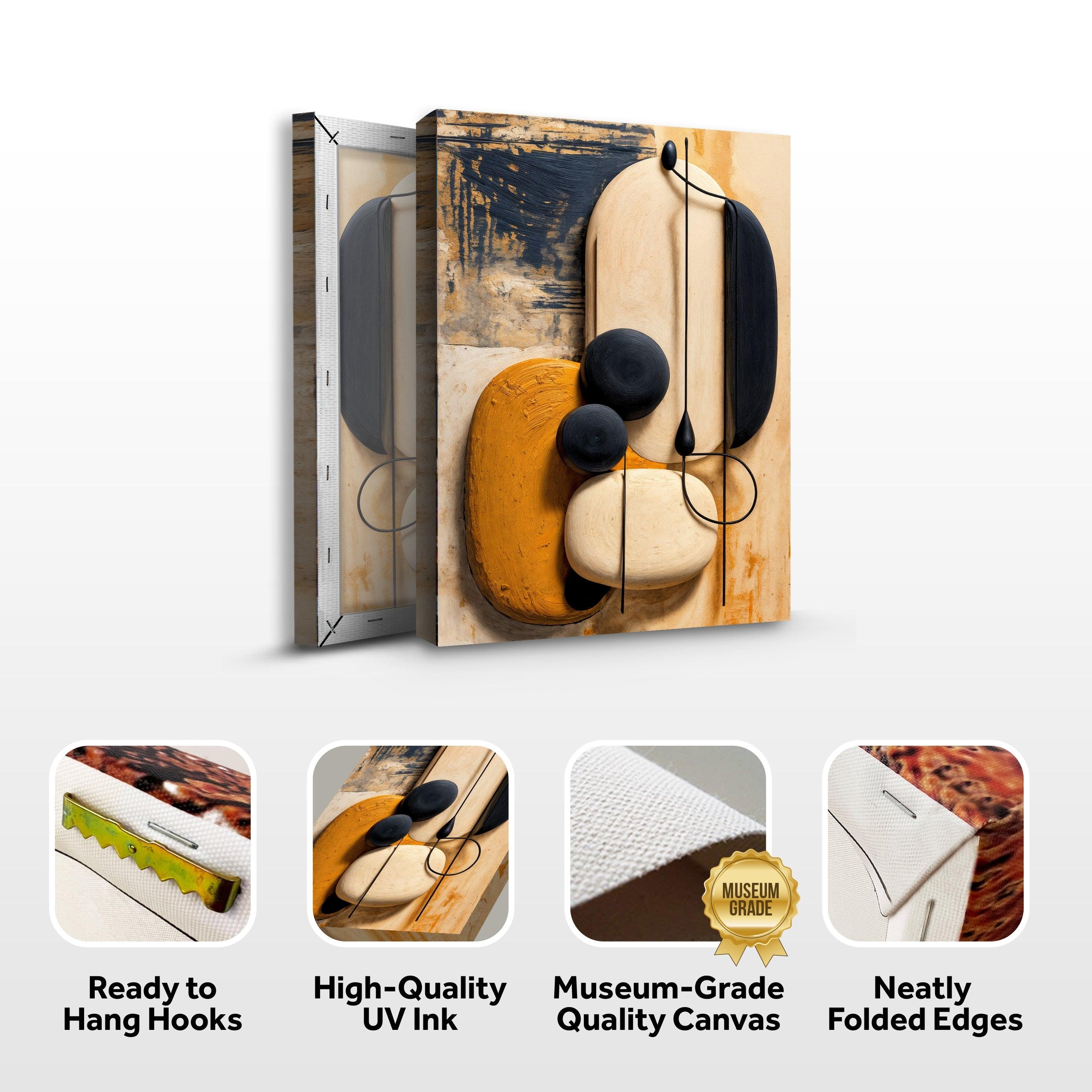 Orange Abstract Harmony Wall Art