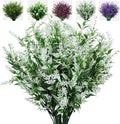 Faux Greenery Stems, Set of 8 | UV-Resistant Artificial Plants