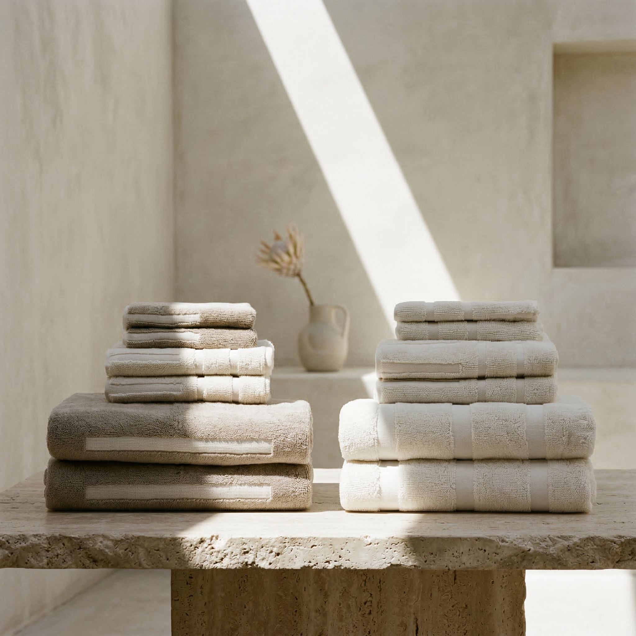 Step out of the shower into cloud-like softness — the 600 GSM Australian cotton towels that make every bathroom feel like a spa