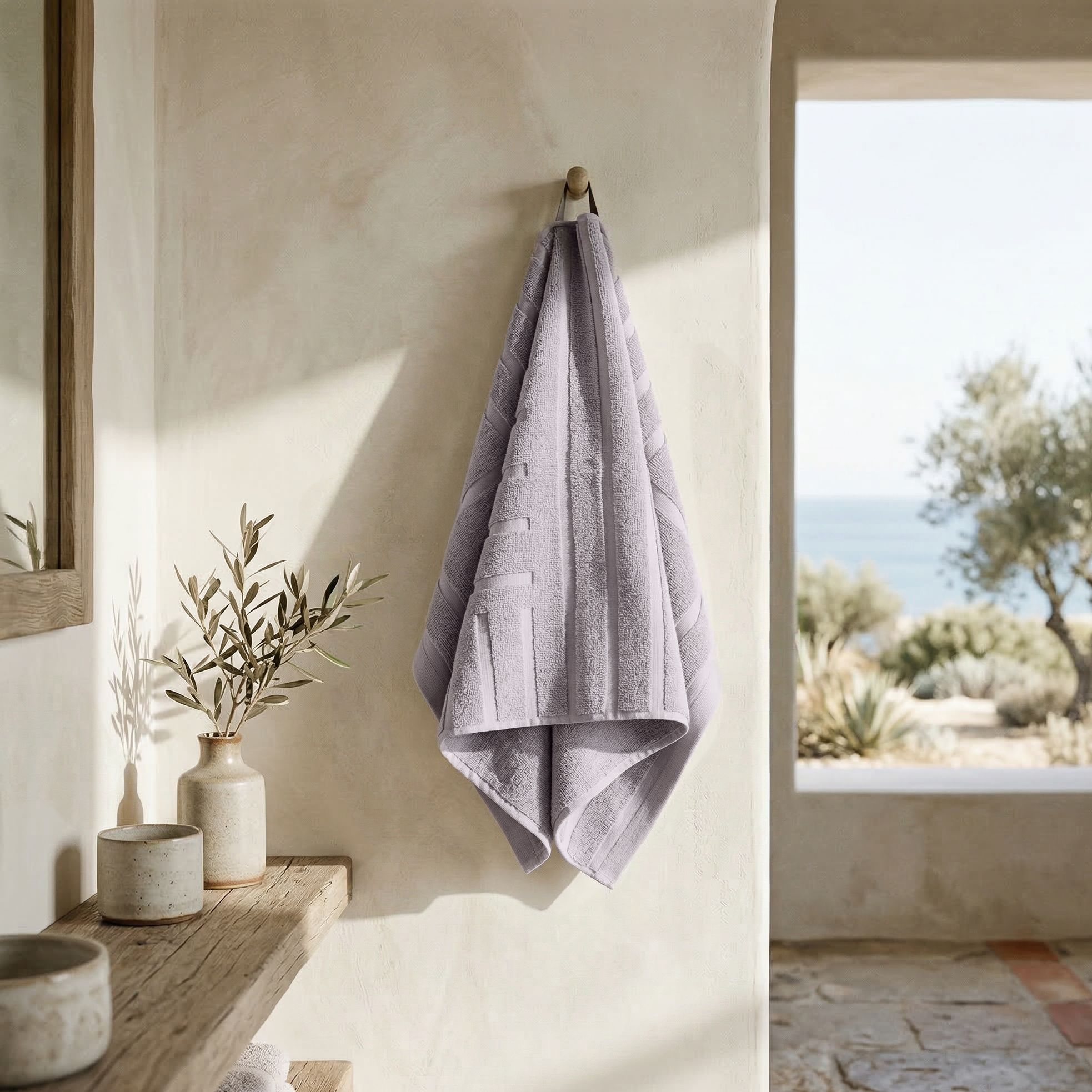 Step out of the shower into cloud-like softness — the 600 GSM Australian cotton towels that make every bathroom feel like a spa