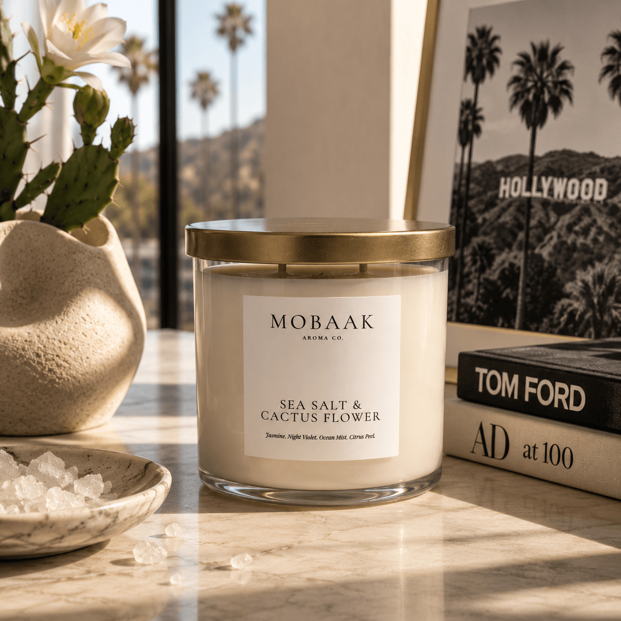 Sea Salt & Cactus Flower Candle