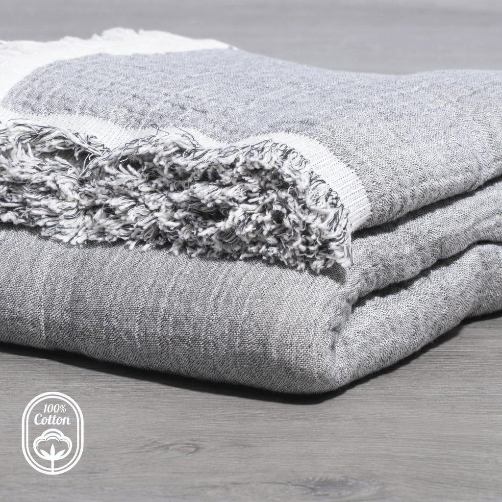 100% Cotton Reversible  Muslin Throw Blankets 60" x 80"
