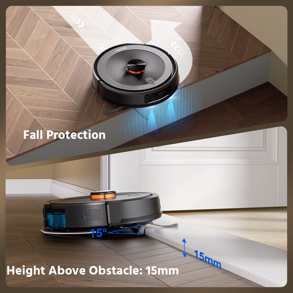 Teendow D10S Max - Black | Self-Emptying Robot Vacuum and Mop with LDS Laser Navigation