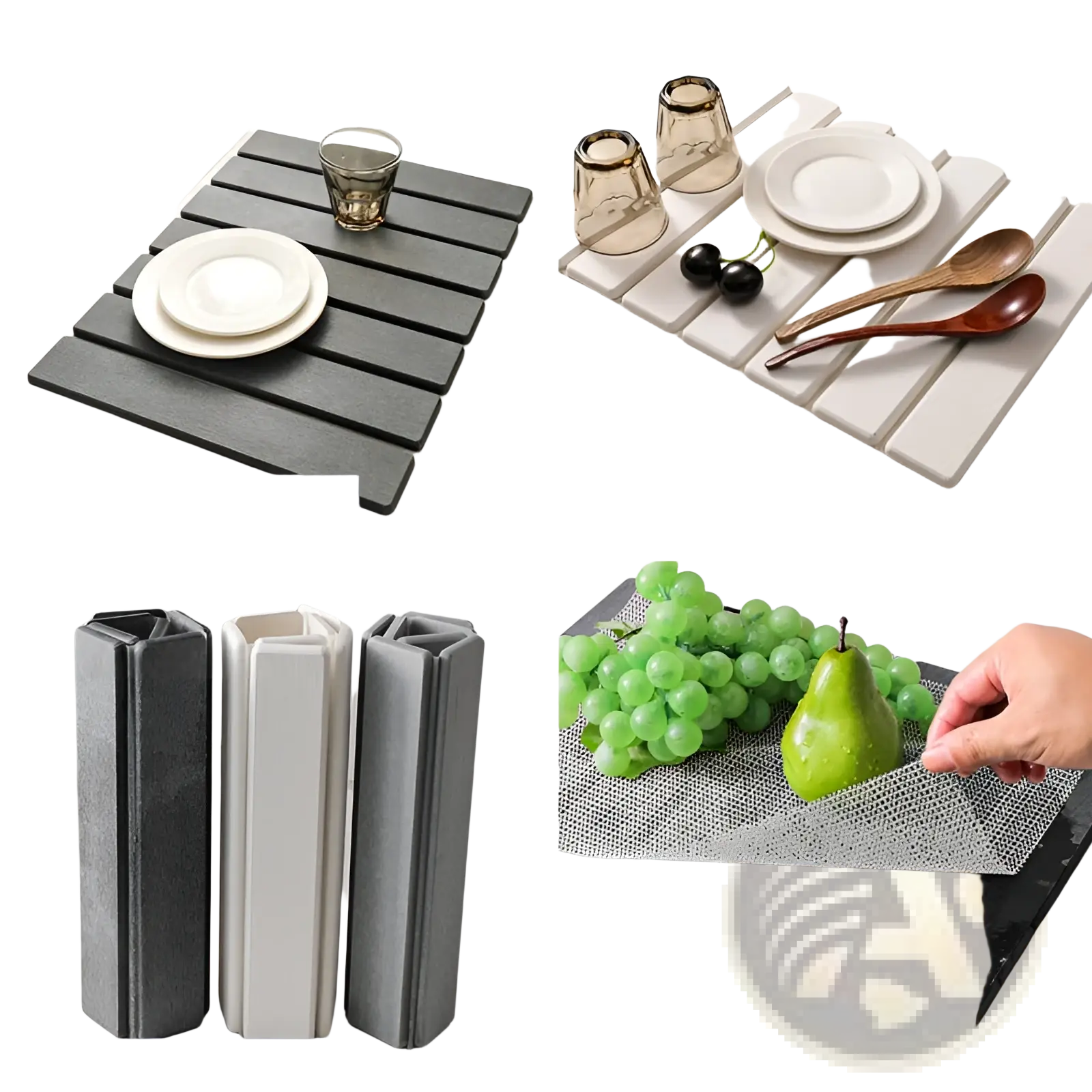 Diatomaceous Earth Foldable Stone Dish Drying Mat