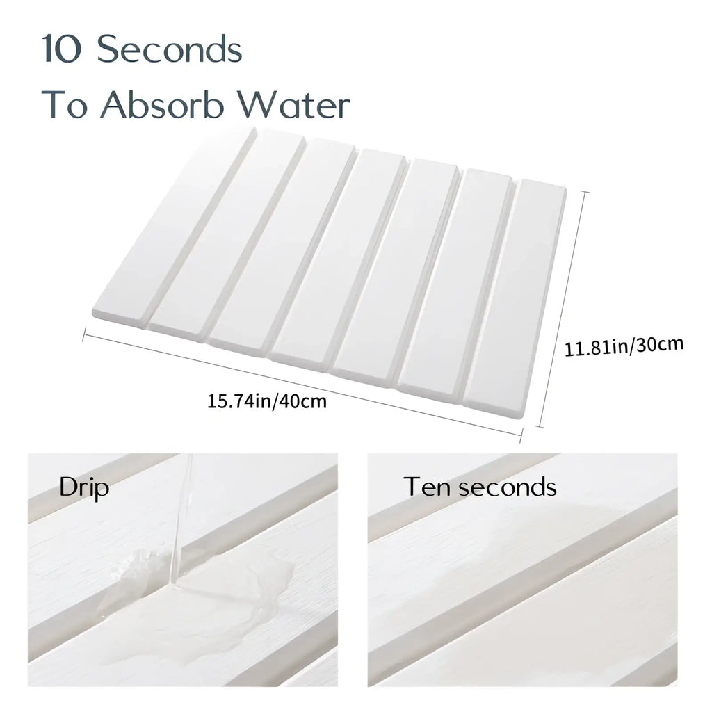 Diatomaceous Earth Foldable Stone Dish Drying Mat