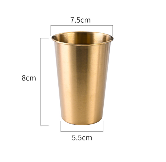 Stainless Steel Single Layer Handy Drinking Cup