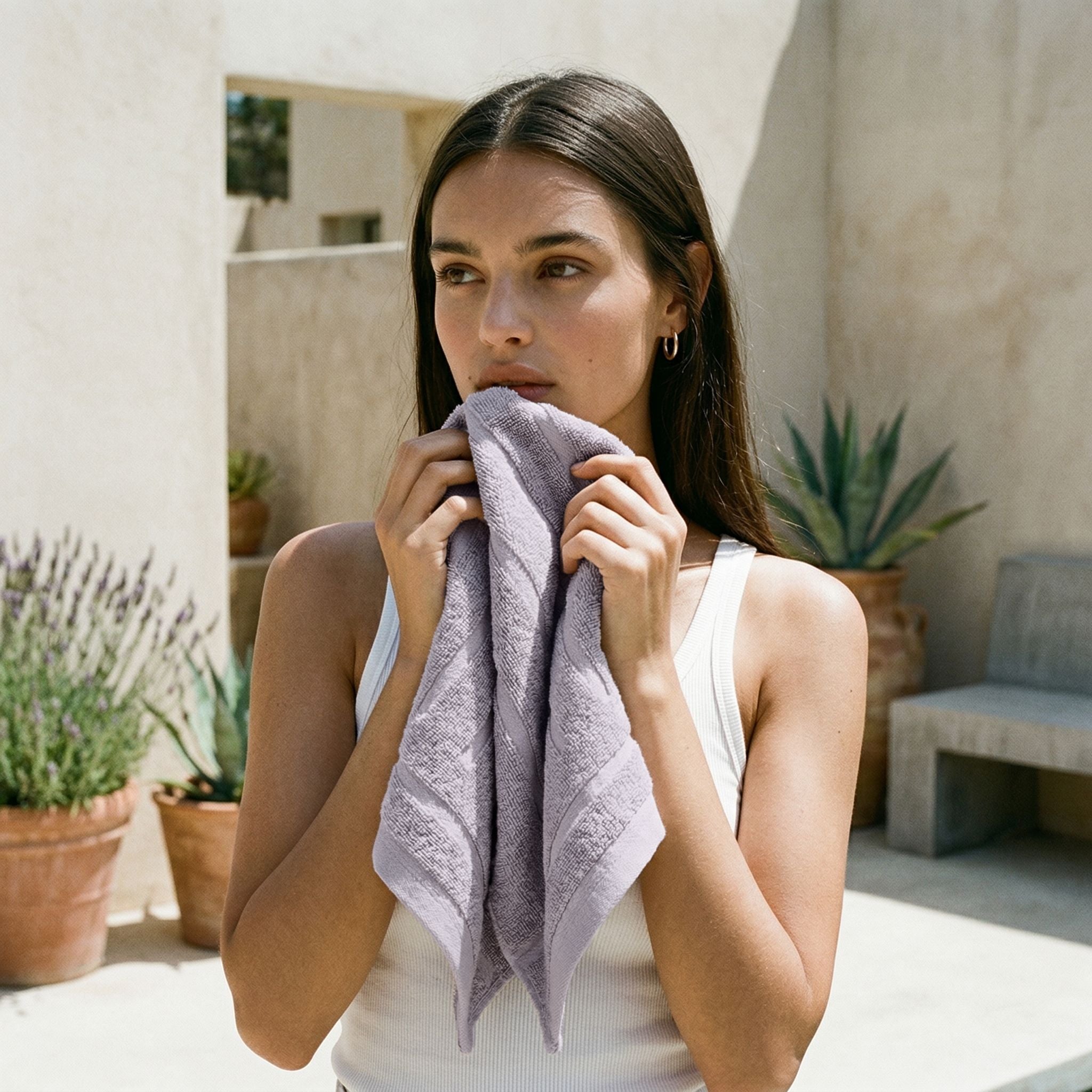 Step out of the shower into cloud-like softness — the 600 GSM Australian cotton towels that make every bathroom feel like a spa