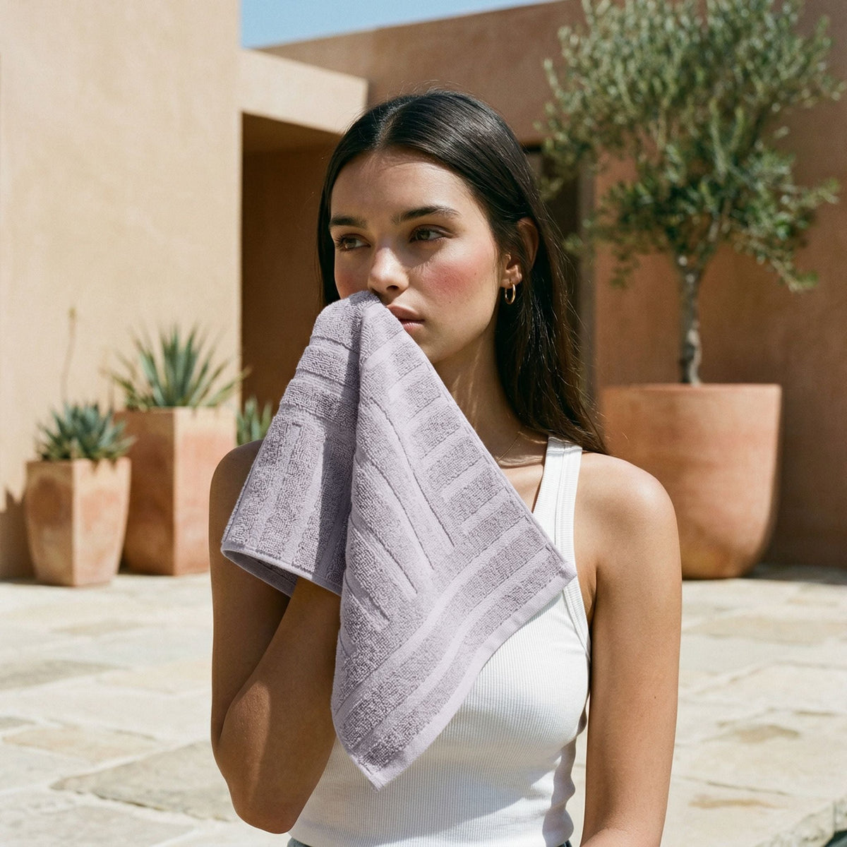 Step out of the shower into cloud-like softness — the 600 GSM Australian cotton towels that make every bathroom feel like a spa