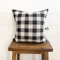Black & White Buffalo Check Pillow Cover 18x18" | Modern Farmhouse