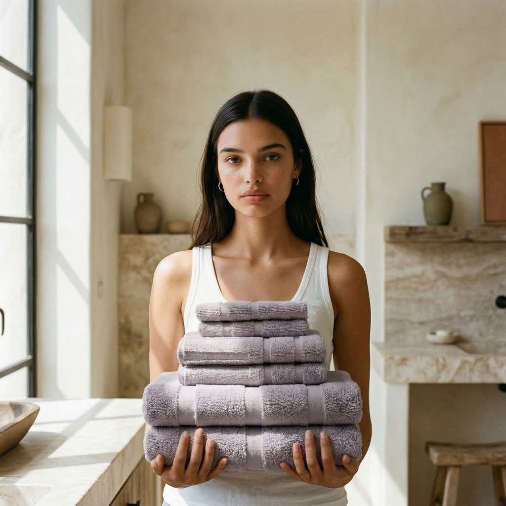 Step out of the shower into cloud-like softness — the 600 GSM Australian cotton towels that make every bathroom feel like a spa